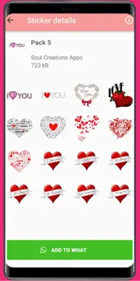 WASticker - Love Stickers android App screenshot 4